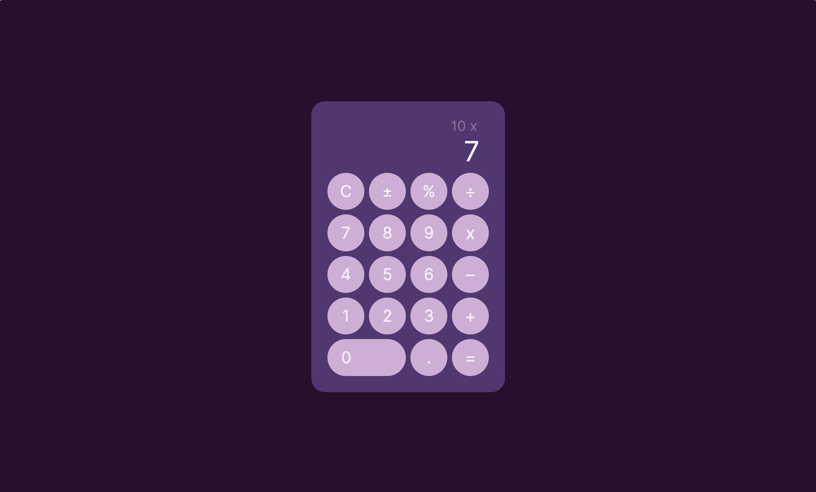 Calculator app screenshot