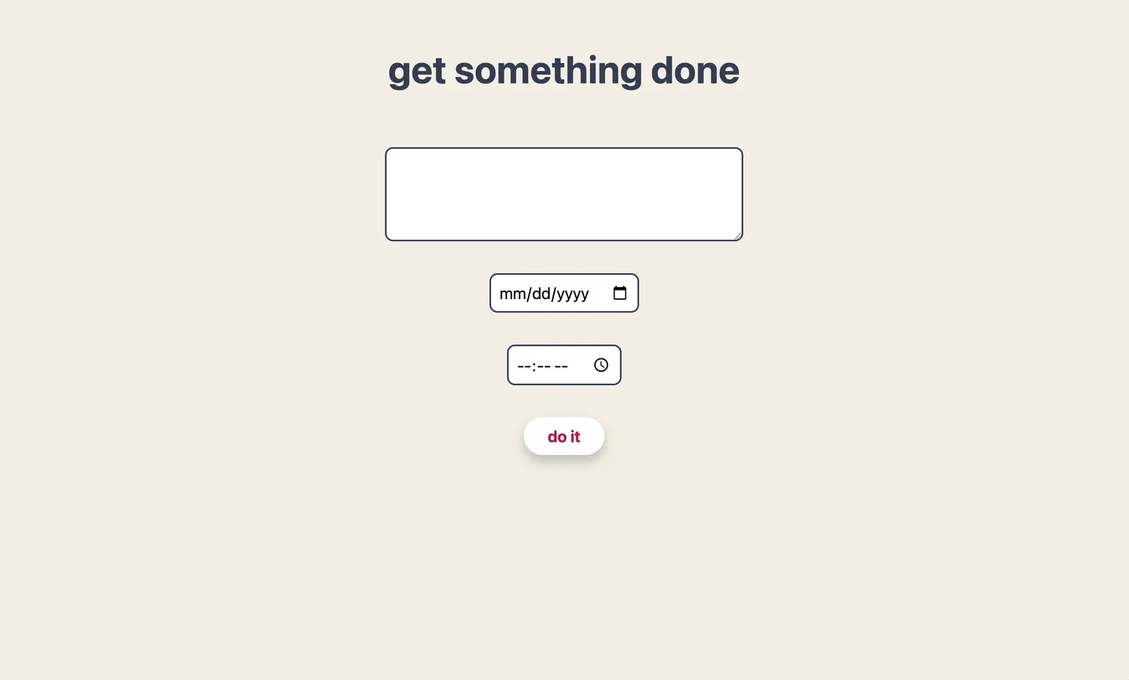 Getitdone to-do app screenshot